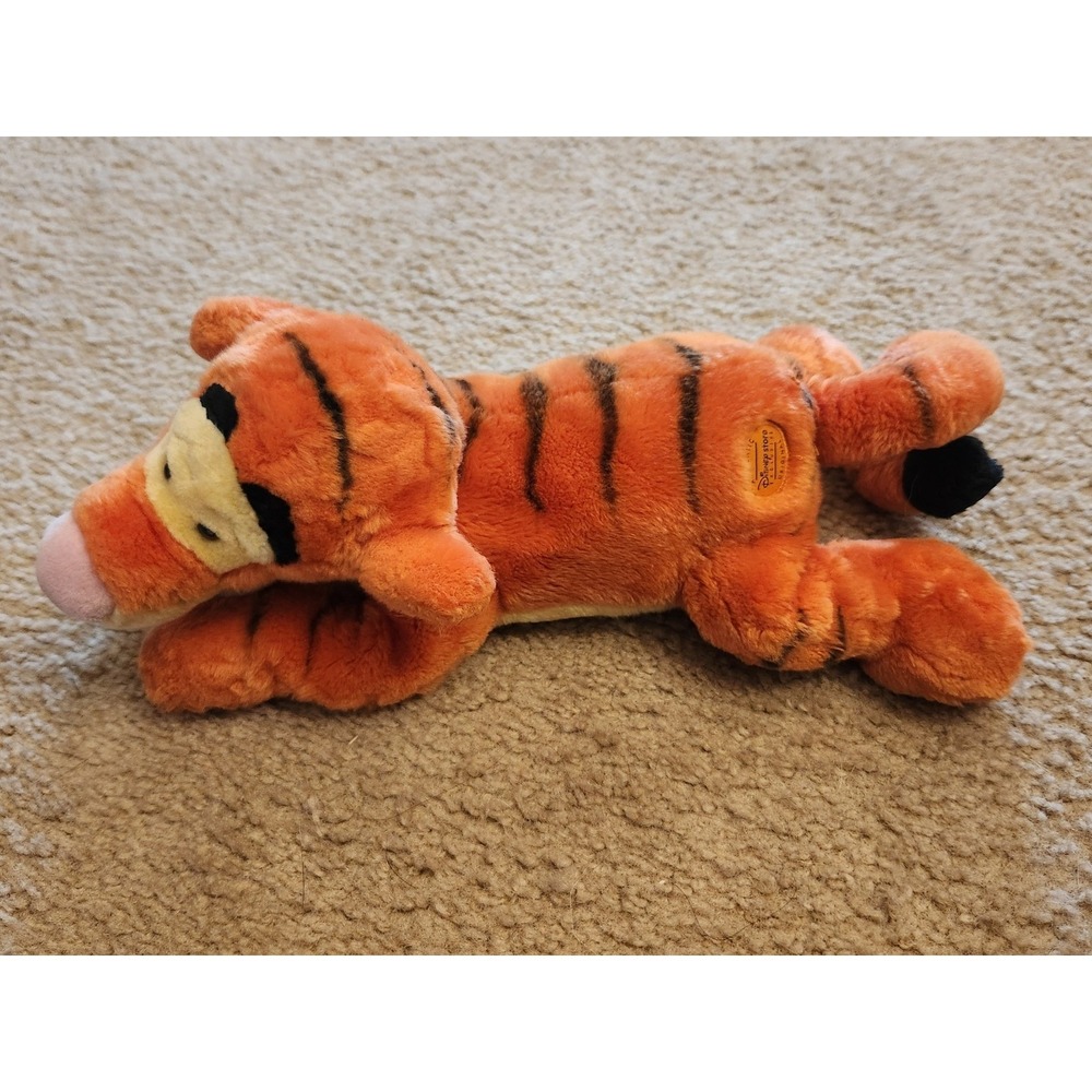 Disney Store Tigger Plush Winnie the Pooh Orange Striped Tiger Floppy 12 Inch‎